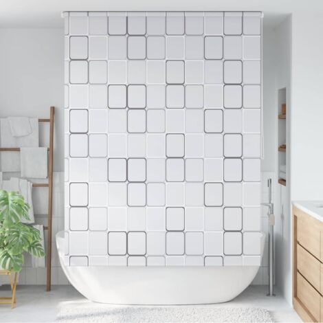 Duschrollo 160x240 cm Quadratmuster