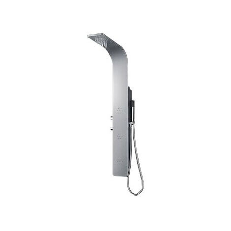 Duschsäule (1300 mm x 180 mm) aus silbernem Aluminium für Duschkabine Dusche oder Wanne Badezimmer Hammam Spa Sauna Wellness  2