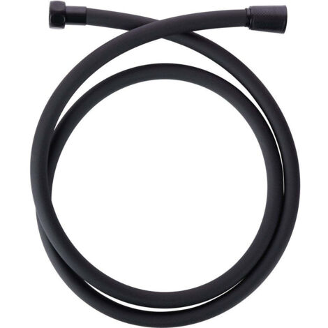 Duschschlauch, schwarz, PCV, 150 cm, Gewinde 1/2