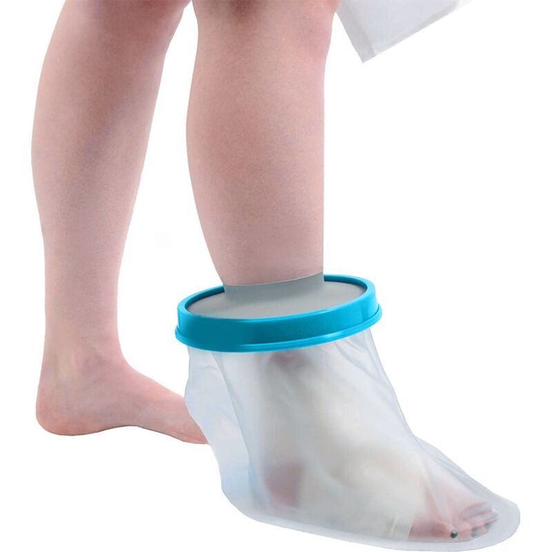 Duschschutz Pied Antidérapant Verbandschutz Imperméable réutilisable Gipsschutz de garder les Pieds lors de la Baignade(les pieds)