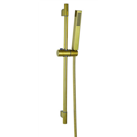 Duschset mit Stange, Griff und Schlauch 150 cm, goldfarben