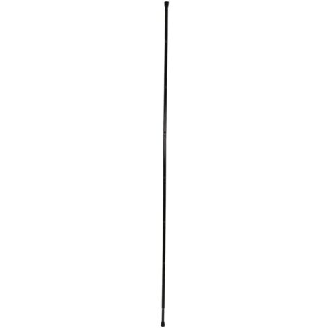 Duschstange aus edelstahl 105-250cm - schwarz - Tendance