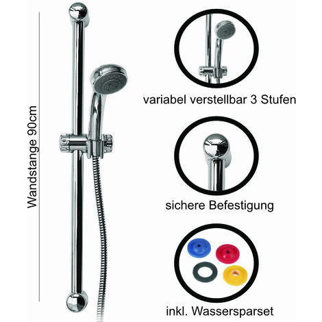 Duschsystem DELTA 90cm NEW Brausesystem inkl. Wassersparset