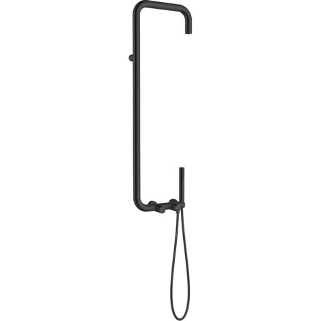 Duschsystem mit Duscharmatur, Nero-Beschichtung, SILIA-30