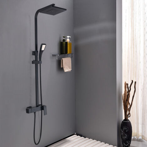 Duschsystem mit Thermostat Duscharmatur Regendusche Dusche Duschsäule Duschset