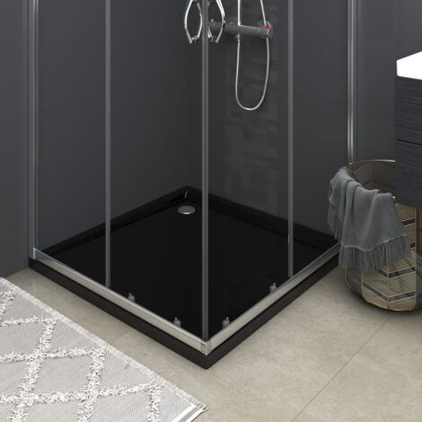 Duschtasse ABS Quadratisch Schwarz 80x80 cm CFW431088