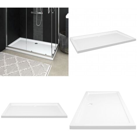 Duschtasse ABS Rechteckig Weiß 70x120 cm - Duschwanne -  Duschwannen - Home & Living