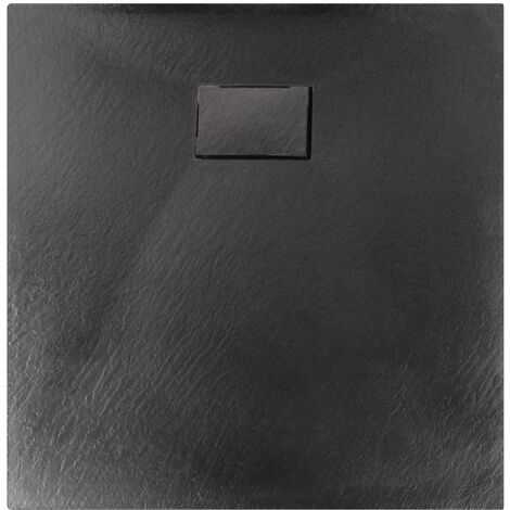 Duschtasse Bernstein GT-Serie SMC rechteckig Schwarz 80x80cm ohne Ablaufgarnitur