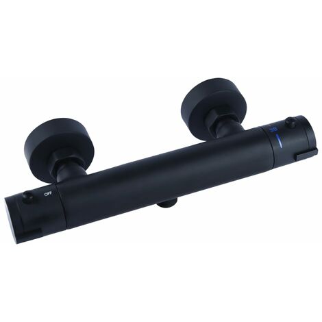 CORNAT Wannenthermostat Schwarz Badewannenarmatur Bad mit/ohne Wasserhahn
