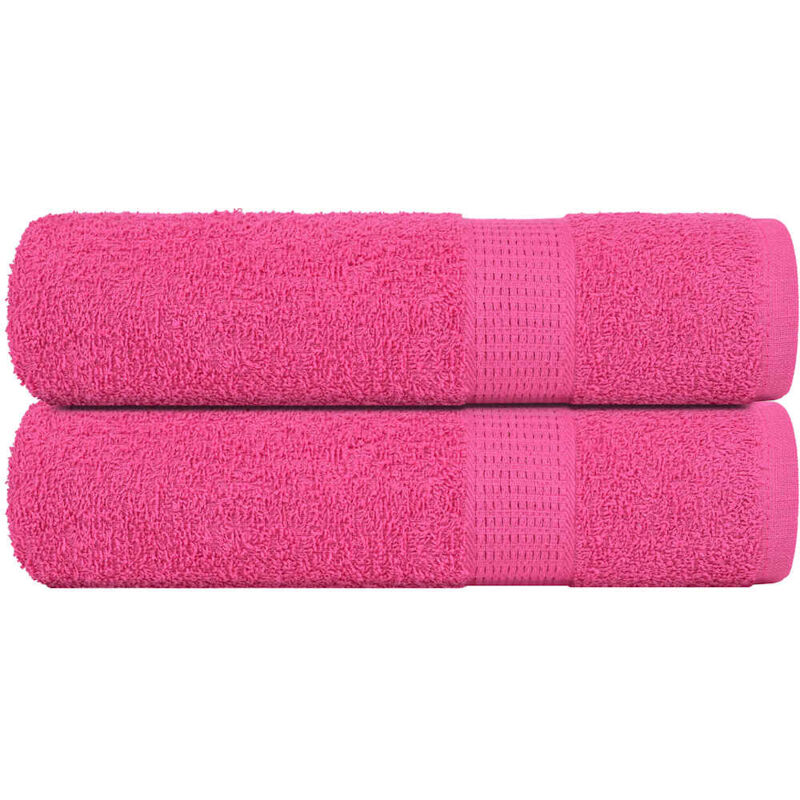 Handtücher 2 Stk. Rosa 50x100 Cm 360 G/m² 100% Baumwolle Vidaxl