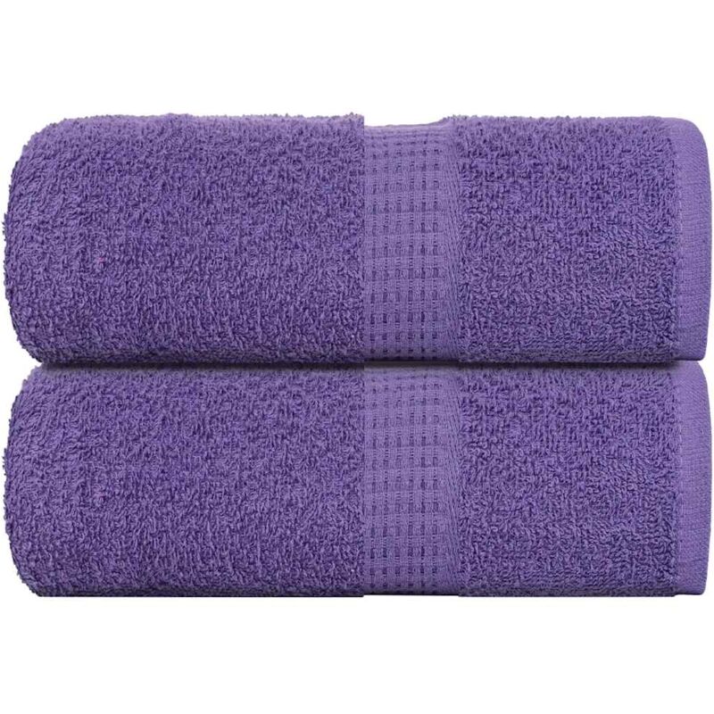 Seiftücher 2 Stk. Lila 30x30 Cm 360 G/m² 100% Baumwolle Vidaxl