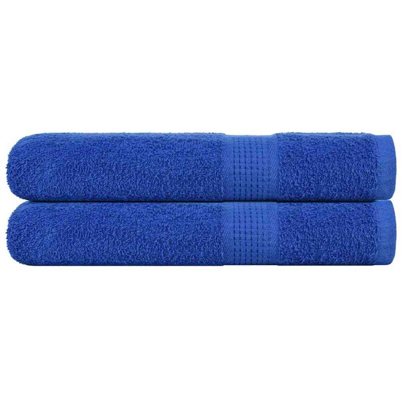 Vidaxl Saunatücher 2 Stk. Blau 80x200 Cm 360 G/m² 100% Baumwolle