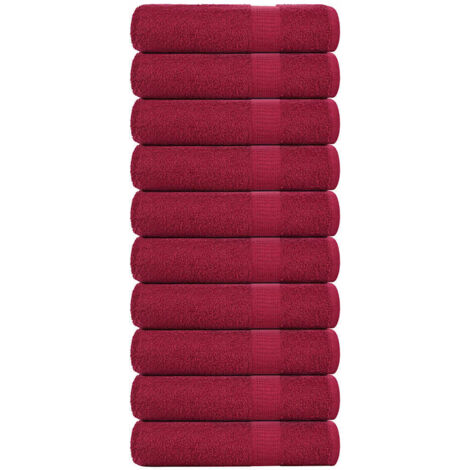 Duschtücher FROGN 10 Stk. Bordeaux 70x140 cm 360 g/qm