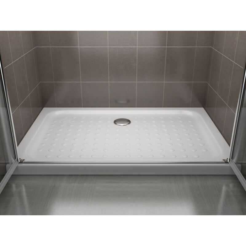 Duschtür Pendeltür 200° Nischentür Dusche Duschabtrennung Schwingtür 80-140cm