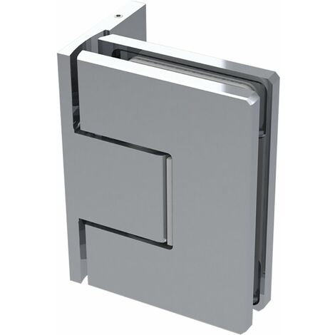 Duschtür Scharnier 8500N 90 Grad Glas-Wand, Messing verchromt poliert