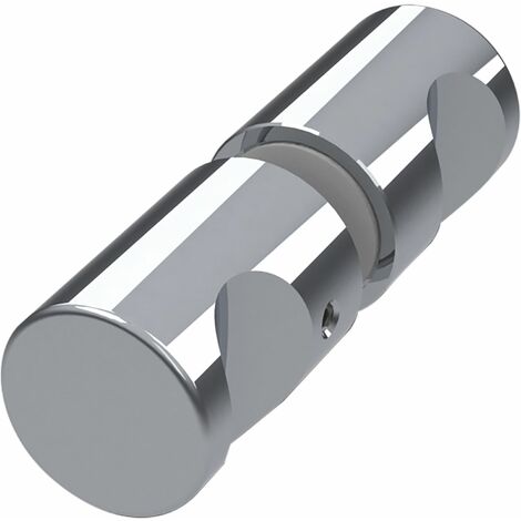 Duschtürknopf rund ø 25mm - Duschtür Griff beidseitig, Alu verchromt poliert