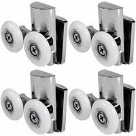Duschtürrollen, 23 mm Duschtürräder oben oder unten