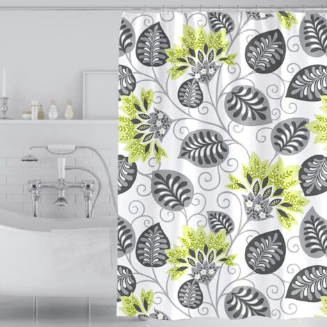Duschvorhang 120 x 180 cm, schimmelresistent, wasserdicht, Polyester