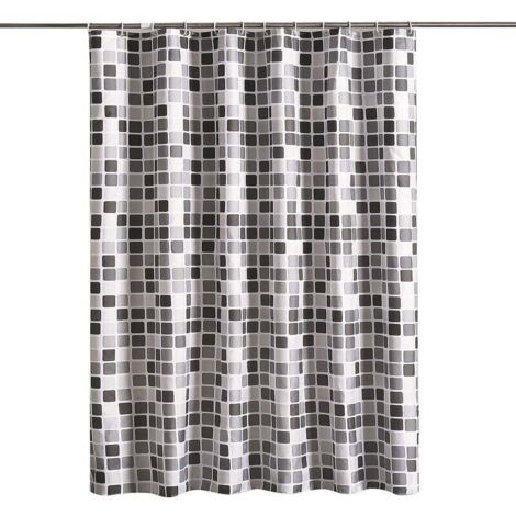 Duschvorhang 200 x 220 cm (B x H), Anti-Schimmel, antibakteriell, wasserabweisend, weiches Polyestergewebe