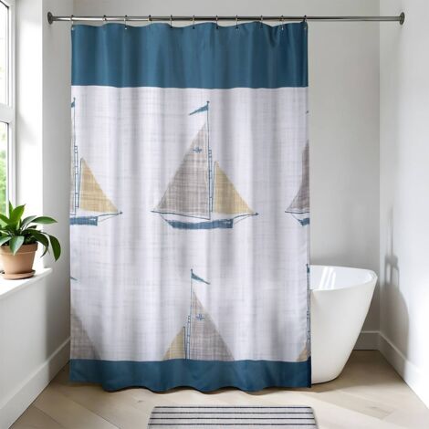 Duschvorhang aus polyester 180x200 cm - manureva boot - Tendance