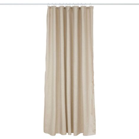Duschvorhang b180cm beige leinen-effekt - 5five