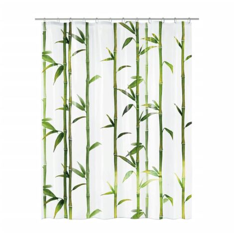 Duschvorhang Bamboo 180x200 cm Grün Kleine Wolke