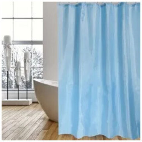 Duschvorhang Polyester 180x200cm Blau - Msv