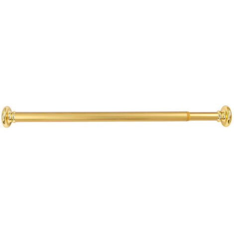 Duschvorhangstange, ausziehbarer Wäschetrockner, Badezimmer, goldfarbene Aluminiumstange, 70-120