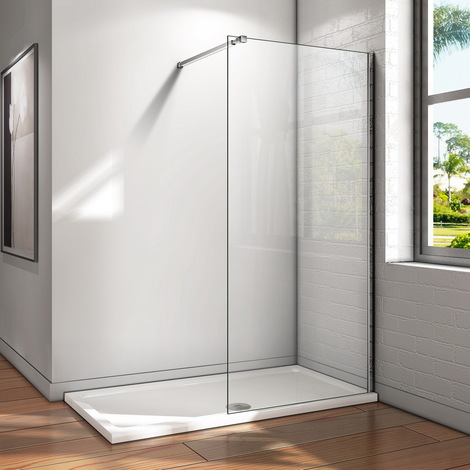Walk in Seitenwand Duschabtrennung Dusche Duschwand 50-160 x 200cm 8mm NANO Glas 