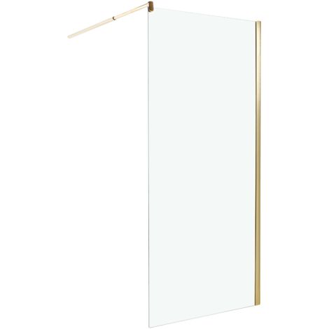 Duschwand AHAUS 90 x 190 cm Gold