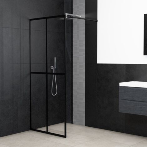 Duschwand für Walk-In Dusche, Duschwand für Begehbare Dusche, Glastrennwand Klares Sicherheitsglas 140x195 cm KLI97920 BonneVie