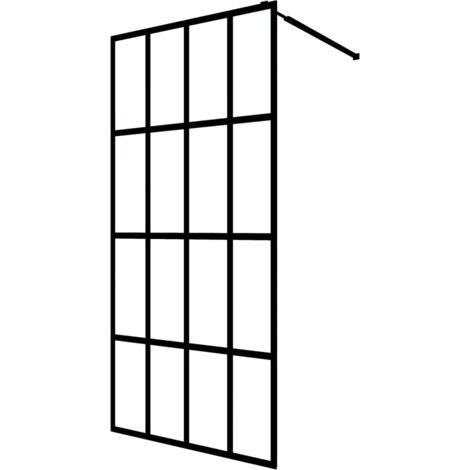 Duschwand für Walk-in Dusche Mattes Sicherheitsglas 100x195 cm vidaXL