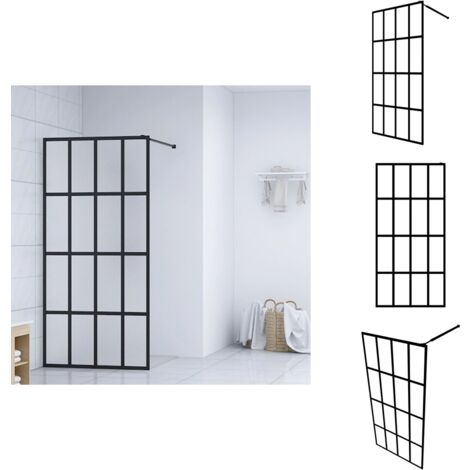 Duschwand für Walk-in Dusche Mattes Sicherheitsglas 140x195 cm - Duschwand - Walk-in Dusche - Sicherheitsglas - Duschkabine - Moderne Duschwand