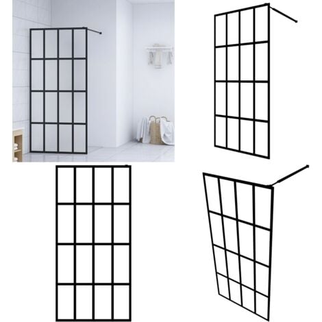 Duschwand für Walk-in Dusche Mattes Sicherheitsglas 140x195 cm - Duschwand - Walk-in Dusche - Sicherheitsglas - Duschkabine - Moderne Duschwand - Home & Living