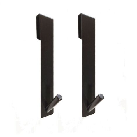 Duschwandhaken, 2er-Pack Duschhaken aus Edelstahl, Duschwandhaken aus Glas, schwarze Duschhaken zum Aufhängen
