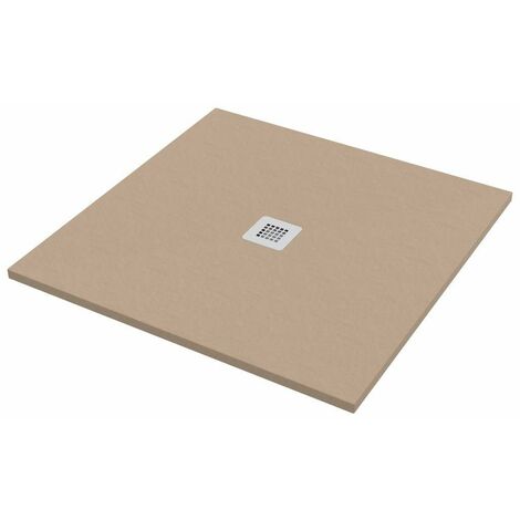 Duschwanne 90x90 cm Sand Farbe Steinoptik Ercos Stone BPMARSSTON9090  Sand