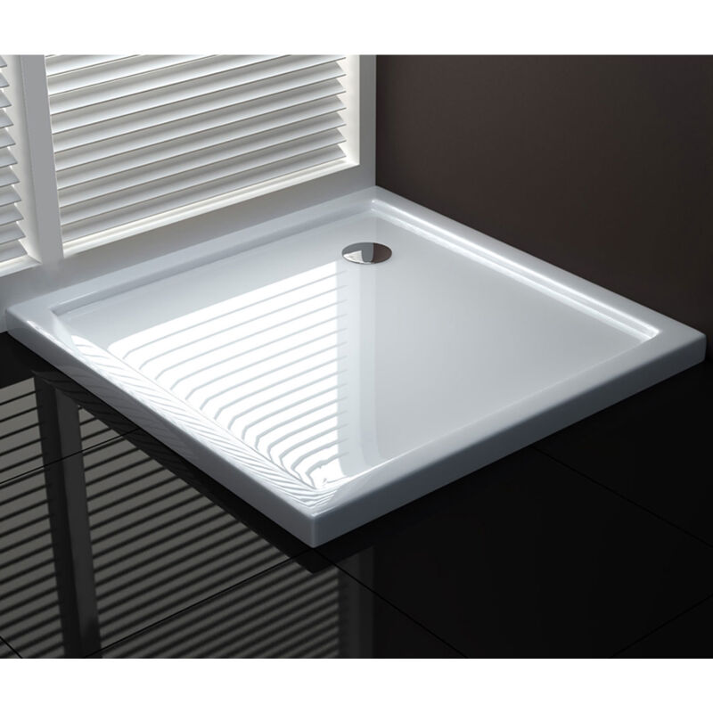 Duschwanne 80x80x4 Acryl Viereckig Mod. UltraFlat - 008-000006