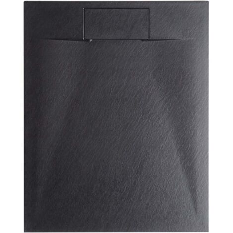 Duschwanne AZZURRO 80 x 120 x 3 cm Schwarz