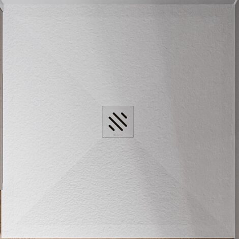 Duravit DuraBayas Duschwanne Aus Mineralguss, 90x90 Cm, Flach & Hygienisch – Farbe Wählbar (z.B. Hellgrau Matt)