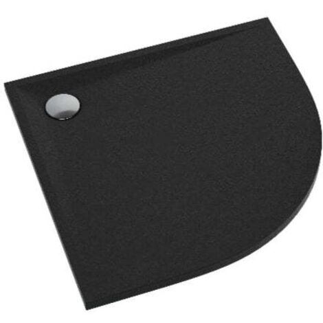 Duschwanne Viertelkreis Stabildense® Ultralight Premium AURA SCHWARZ 90x90 cm