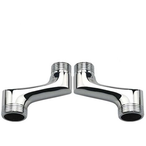 Duschwinkelstück, Messing-Winkelreduzierstück, verstellbarer Schwenkarm, Wand-Winkelstück, 1/2" auf 3/4" Versatzstück, Chrom