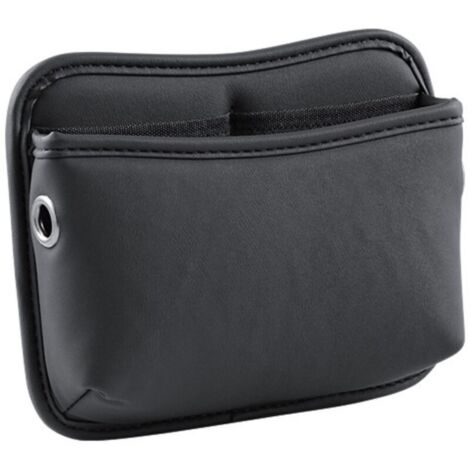 Dussdote Borsa portaoggetti - Borsa portaoggetti per auto - Autoadesiva - Borsa portaoggetti - Adatta per portiere, console, interstizi tra i sedili, sedili posteriori - Nero