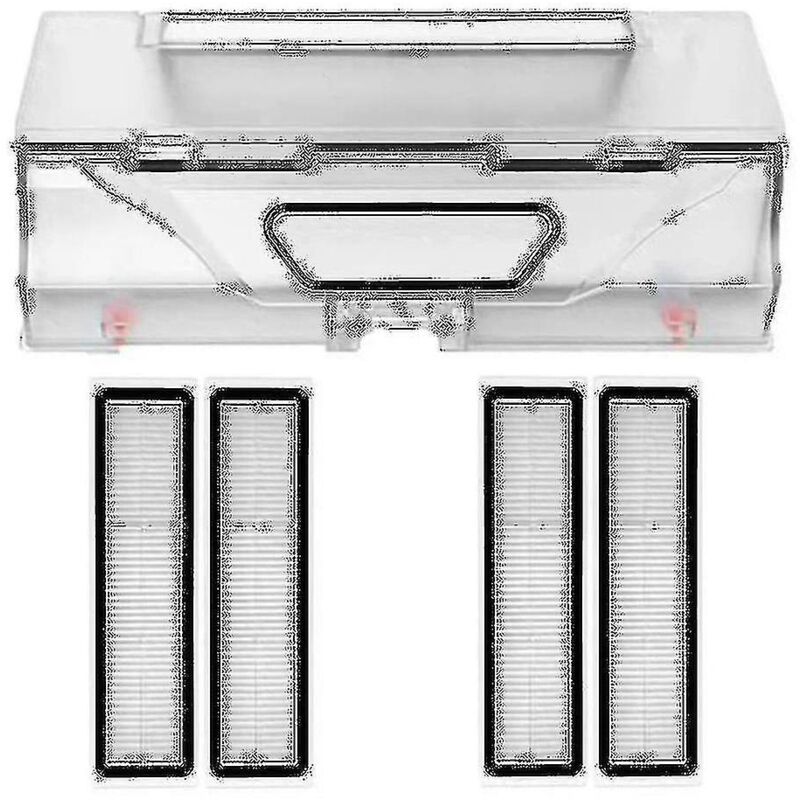 Boîte à poussière avec filtre pour accessoires de poubelle à poussière Xiaomi avec filtre