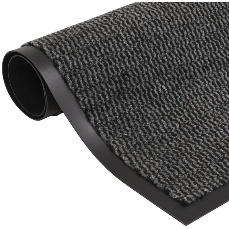 Dust Control Mats 2 pcs Rectangular Tufted 80x120 cm Anthracite vidaXL