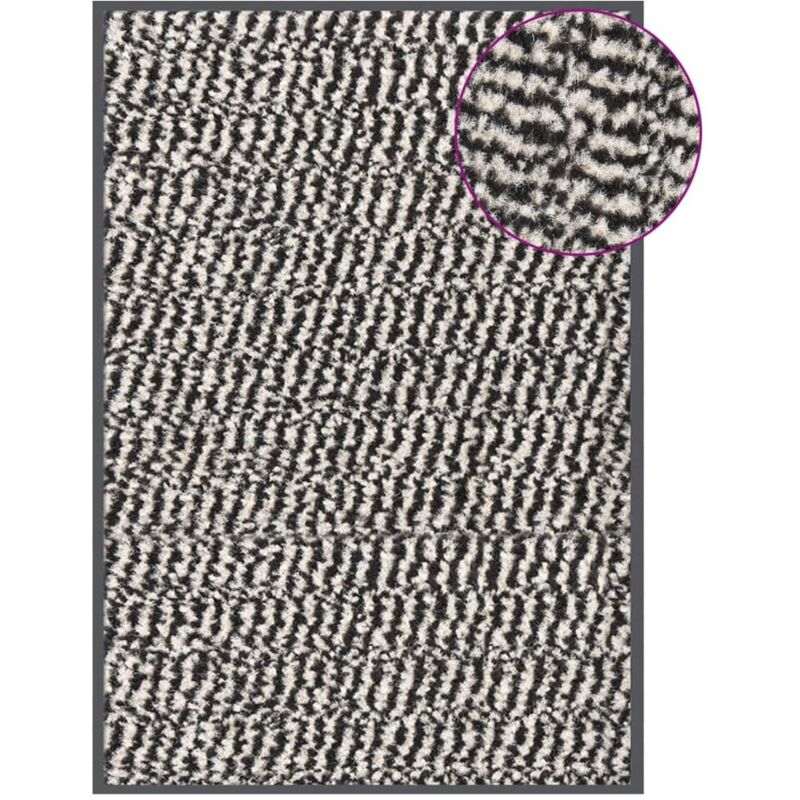 Doormat Tufted 40x60 Cm Light Brown Vidaxl