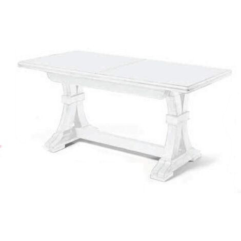 DUSTIN - tavolo da pranzo allungabile in legno massello cm 85 X 180/225/270/315/360