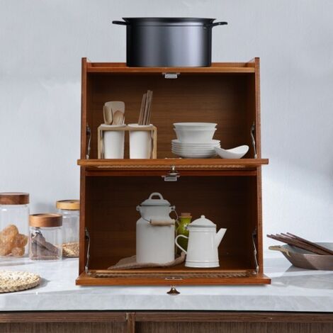 Dustproof Cabinet with Door Waterproof Mini Kitchen Cabinet Storage Cabinet