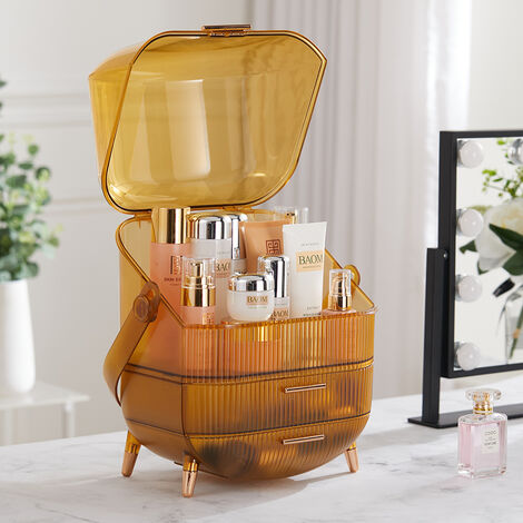 Dustproof Makeup Organizer with Drawers