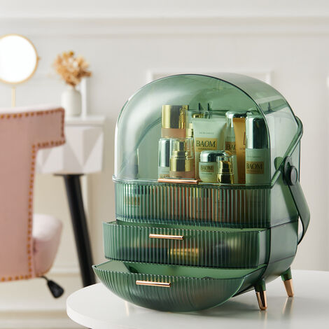 Dustproof Makeup Organizer with Drawers