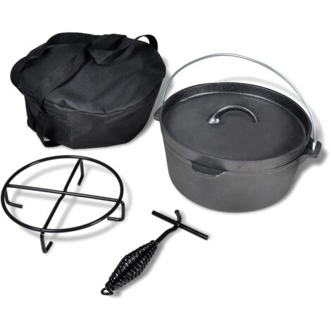 Dutch Oven 4.2 L including Accessories vidaXL